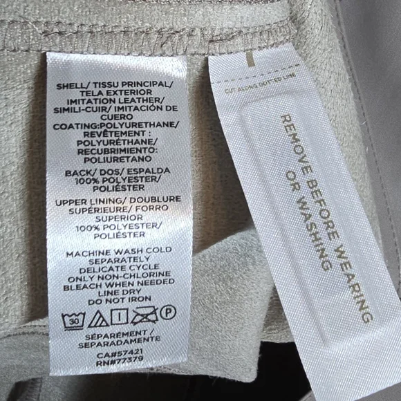 Ann Taylor Women's Vegan Leather Sheath Midi Dress Short Sleeve Size 6 Gray New - Picture 15 of 16